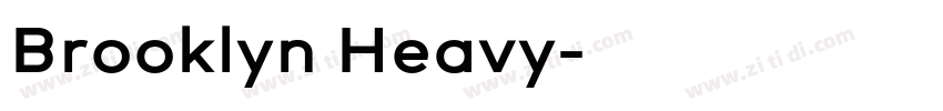 Brooklyn Heavy字体转换
